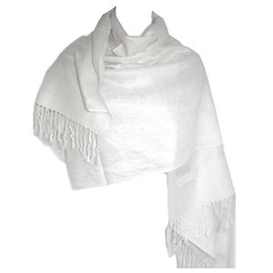 White Pashmina Scarf NIP